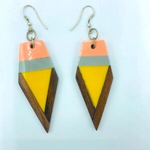 Boho Mixed Material Earrings